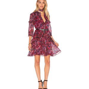SALONI Tilly Ruffle Dress in Crest